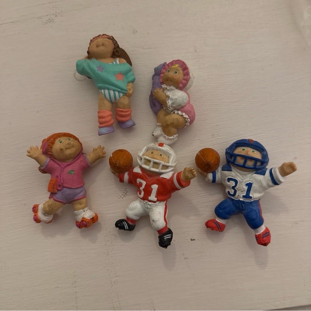 Vintage lot of 5 cabbage patch kids 1984 figures